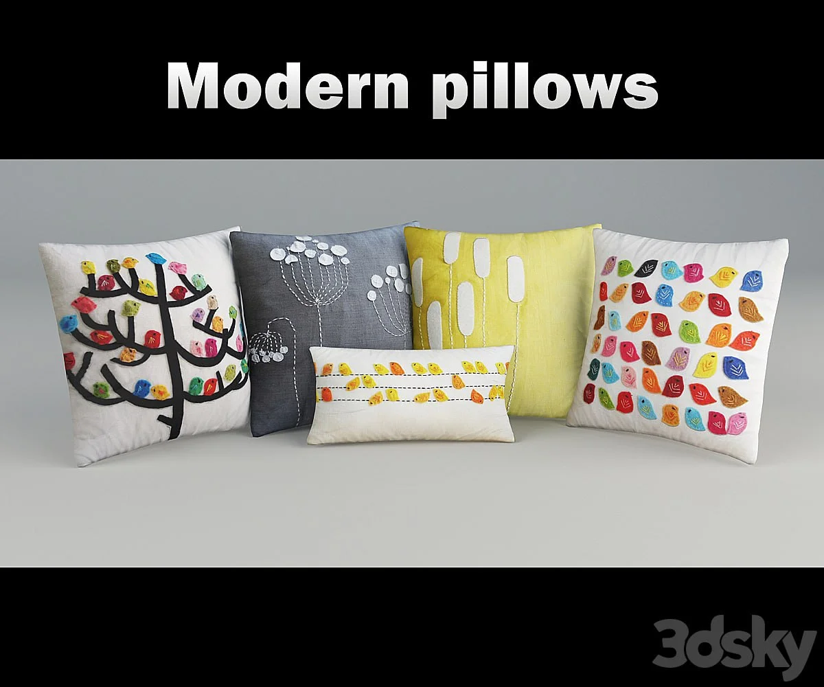 Decorative pillow with applique